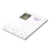 Kleurrijke verfdrukken met foto-Lijst Notitieblok (Linkerzijde)