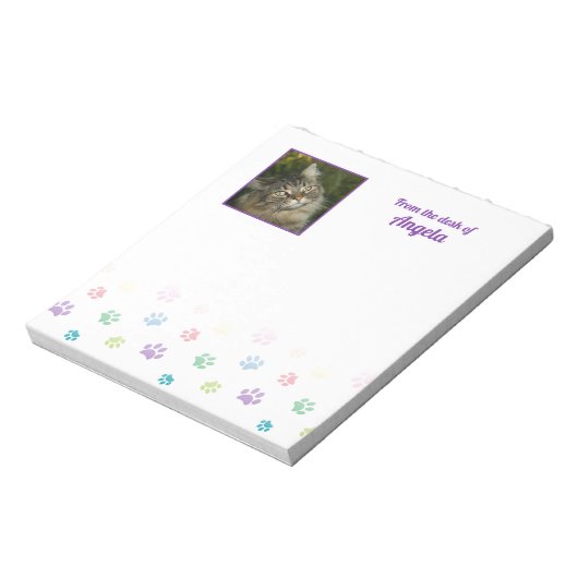 Kleurrijke verfdrukken met foto-Lijst Notitieblok (Linkerzijde)