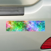 Kleurrijke verfijnde textuur bumpersticker (Op auto)