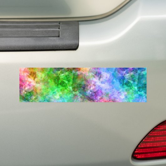 Kleurrijke verfijnde textuur bumpersticker (Op auto)