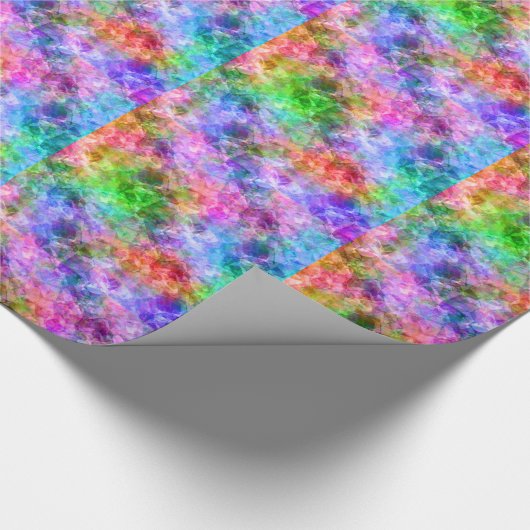 Kleurrijke verfijnde textuur cadeaupapier (Hoek)