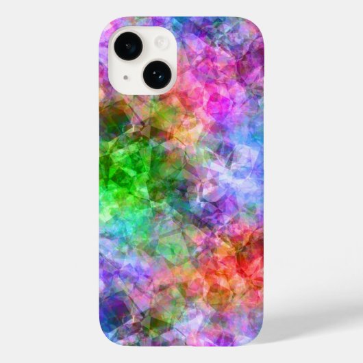 Kleurrijke verfijnde textuur Case-Mate iPhone case (Achterkant)