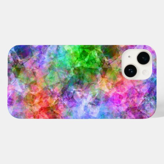 Kleurrijke verfijnde textuur Case-Mate iPhone case (Achterkant (horizontaal))