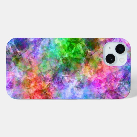 Kleurrijke verfijnde textuur Case-Mate iPhone case (Achterkant (horizontaal))