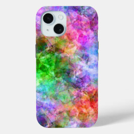 Kleurrijke verfijnde textuur iPhone 15 case