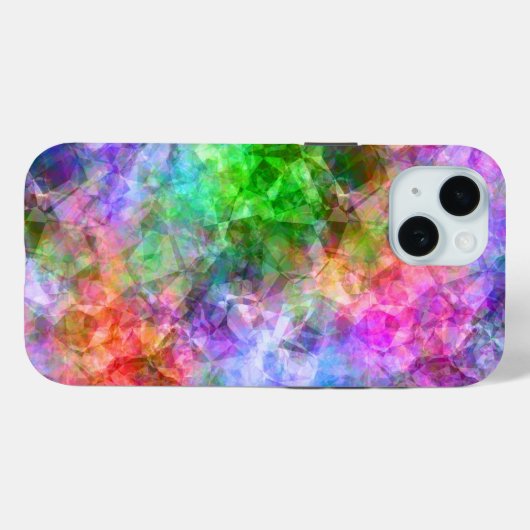 Kleurrijke verfijnde textuur Case-Mate iPhone case (Achterkant (horizontaal))