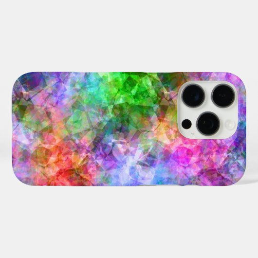 Kleurrijke verfijnde textuur Case-Mate iPhone case (Achterkant (horizontaal))