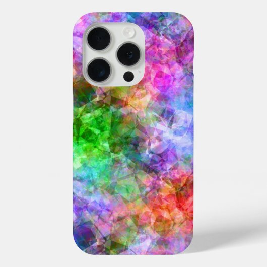 Kleurrijke verfijnde textuur Case-Mate iPhone case (Achterkant)