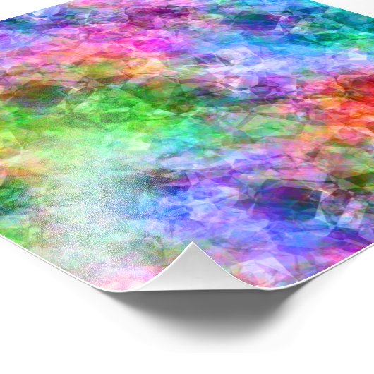 Kleurrijke verfijnde textuur foto afdruk (Hoek)