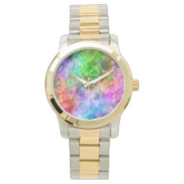 Kleurrijke verfijnde textuur horloge