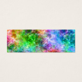 Kleurrijke verfijnde textuur mini visitekaartjes