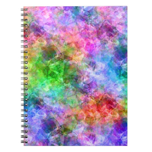 Kleurrijke verfijnde textuur notitieboek (Voorkant)