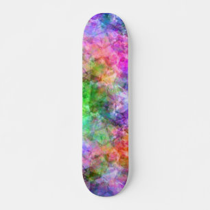 Kleurrijke verfijnde textuur persoonlijk skateboard