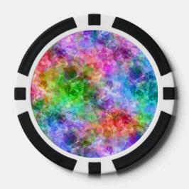 Kleurrijke verfijnde textuur pokerchips