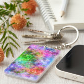 Kleurrijke verfijnde textuur sleutelhanger (Voorkant Rechts)