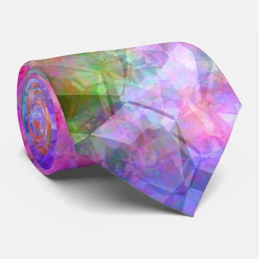 Kleurrijke verfijnde textuur stropdas (Opgerold)