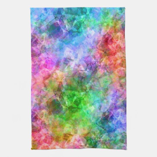 Kleurrijke verfijnde textuur theedoek (Verticaal)