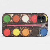 Kleurrijke verfkleurdoos van kunstenaar Case-Mate iPhone case (Achterkant (horizontaal))