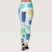 Kleurrijke verfpenseelstreken leggings (Achterkant)