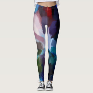Kleurrijke verfplaat #19 leggings
