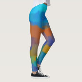 Kleurrijke verfplaat #30 leggings (Rechts)