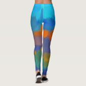 Kleurrijke verfplaat #30 leggings (Achterkant)