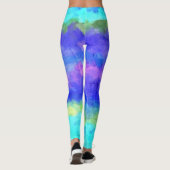 Kleurrijke verfplaat #36 leggings (Achterkant)