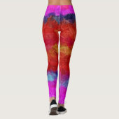 Kleurrijke verfplaat #37 leggings (Achterkant)