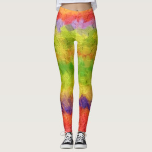 Kleurrijke verfplaat #38 leggings