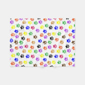 Kleurrijke verfprinters fleece deken (Voorkant (Horizontaal))