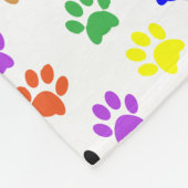 Kleurrijke verfprinters fleece deken (Hoek)