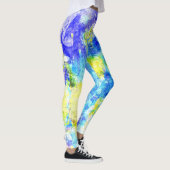 Kleurrijke verfspat #11 leggings (Rechts)