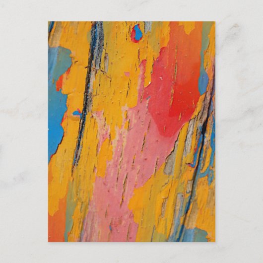 Kleurrijke verfspatten briefkaart (Voorkant)
