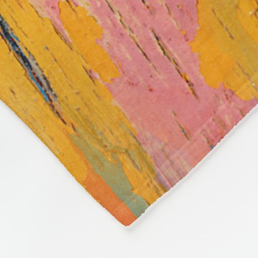 Kleurrijke verfspatten fleece deken (Hoek)