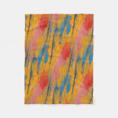 Kleurrijke verfspatten fleece deken (Voorkant)