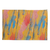 Kleurrijke verfspatten kussensloop (Achterkant)