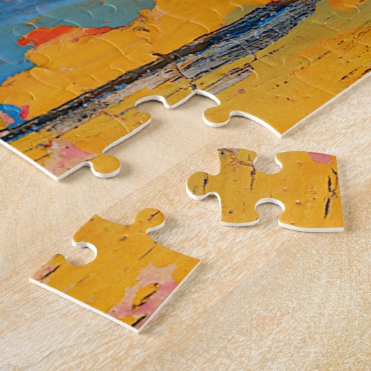 Kleurrijke verfspatten legpuzzel (Zijkant)