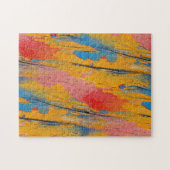 Kleurrijke verfspatten legpuzzel (Horizontaal)