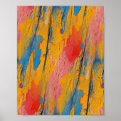 Kleurrijke verfspatten poster (Voorkant)