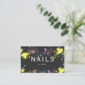 Kleurrijke verfspetters visitekaartje (Staand voorkant)