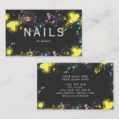 Kleurrijke verfspetters visitekaartje (Voorkant / Achterkant)