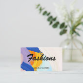 Kleurrijke verfstreken | Creatief Artistiek Visitekaartje (Staand voorkant)