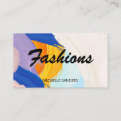 Kleurrijke verfstreken | Creatief Artistiek Visitekaartje (Voorkant)