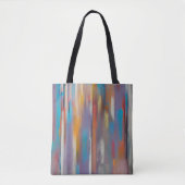 Kleurrijke verfstrepen tote bag (Voorkant)