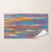 Kleurrijke verfstromen bad handdoek (Handdoek)