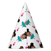 Kleurrijke Verjaardag Ballerina jurk Feesthoedjes (Achterkant)