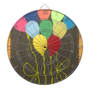 Kleurrijke Verjaardag Ballonnen Graphic Art Design Dartbord