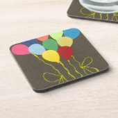 Kleurrijke Verjaardag Ballonnen Graphic Art Design Drankjes Onderzetter (Linkerzijde)