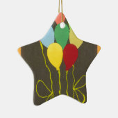 Kleurrijke Verjaardag Ballonnen Graphic Art Design Keramisch Ornament (Rechts)
