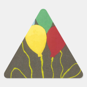 Kleurrijke Verjaardag Ballonnen Graphic Art Design Sticker